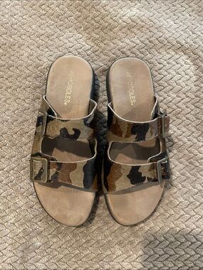 AEROSOLES Two-Buckle Slide Sandals